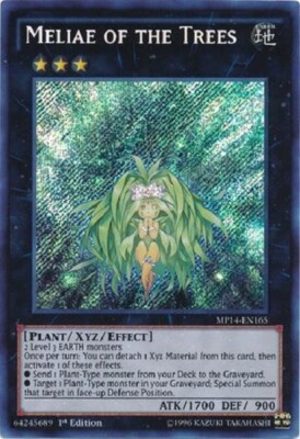 *** MELIAE OF THE TREES *** (MINT/NM) SECRET RARE MP14-EN165 YUGIOH!-image