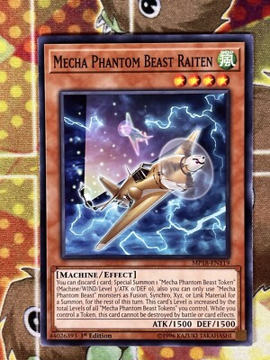 Yugioh Mecha Phantom Beast Raiten MP18-EN119 Single-image