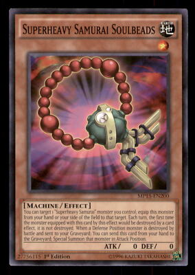 Yugioh Superheavy Samurai Soulbeads #MP15-EN200 2015 Mega-Tins Mega Pack LP-image