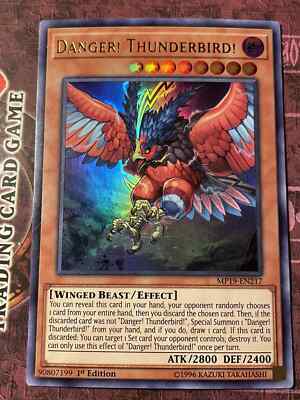 ( DANGER! THUNDERBIRD! ) Ultra Rare - MP19-EN217 - 1st NM Yu-Gi-Oh 2019 Mega Tin-image