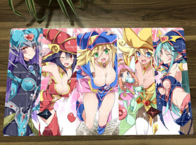 NEW YGO OCG Playmat Dark Magician Girl Duel Battlefield TCG CCG Mat & Bag-image