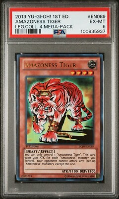 2013 Yu-Gi-Oh! Amazoness Tiger Legendary Collection 4 LCJW 1st Ed Ultra PSA 6-image