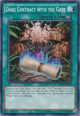 Yugioh! MP Dark Contract with the Gate - MP16-EN168 - Common - Unlimited Edition-image
