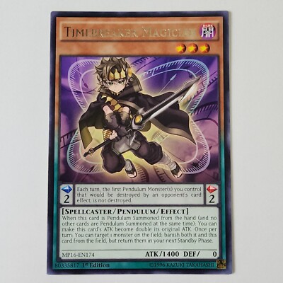 Timebreaker Magician - MP16-EN174 - NM/VLP - Rare - 1st ed - Yugioh-image