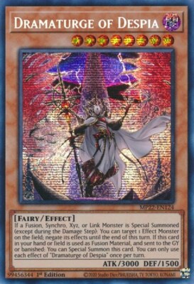 1x Dramaturge of Despia - 1st Edi NM Eng YuGiOh - 2022 Mega Tin - Pharoah's Gods-image