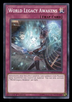 Yugioh World Legacy Awakens #MP19-EN048 2019 Gold Sarcophagus Tin Mega Pack LP-image