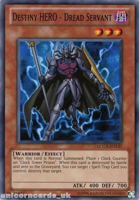 Destiny HERO - Dread Servant - LCGX-EN137 - Common - Unlimited Edition - Near Mi-image