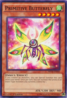 Primitive Butterfly - MP16-EN046 - Common - 1st Edition Near Mint 2016 Mega Tin -image