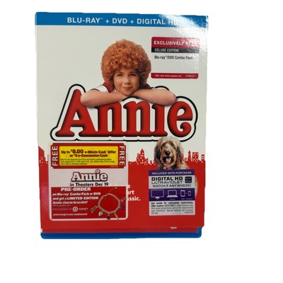 Annie The Movie Blu-ray + DVD 1982 (2Disc) PG W/ Sing-Along Carol Burnett-image