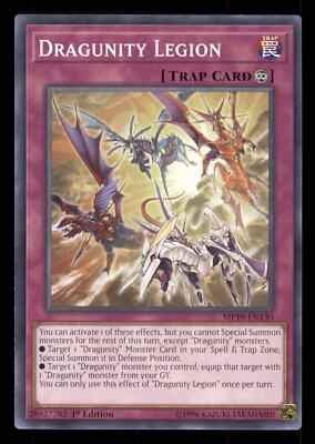 Yugioh Dragunity Legion #MP19-EN130 2019 Gold Sarcophagus Tin Mega Pack LP-image