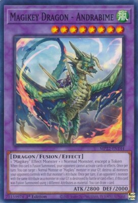 1x Magikey Dragon - Andrabime - 1 NM Eng YuGiOh - 2022 Mega Tin - Pharoah's Gods-image