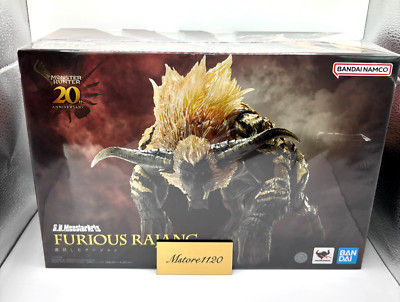 Bandai Namco S.H.MonsterArts Furious Rajang Monster Hunter 20th Box Damaged New-image