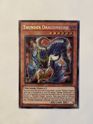 Thunder Dragonroar MP19-EN169 2019 Gold Sarcophagus Tin Mega Pack 1st Edition-image