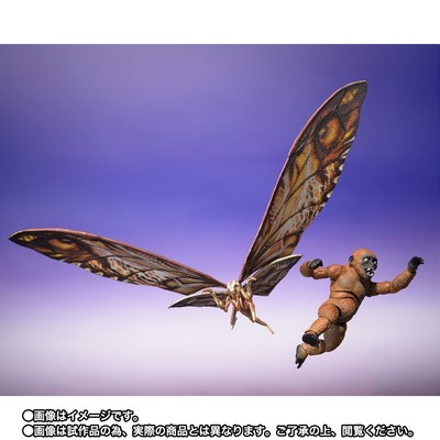 Bandai S.H. MonsterArts Godzilla X Kong The New Empire Suko & Mothra-image