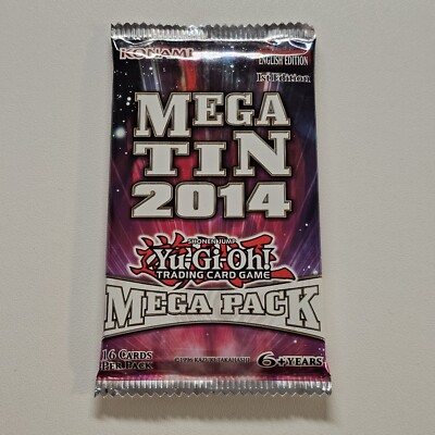2014 Mega Tin Booster Pack - 1st Edition 16 Cards - Sealed Yugioh-image