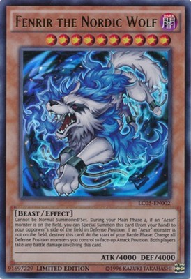 Yugioh! Fenrir the Nordic Wolf - LC05-EN002 - Ultra Rare - Limited Edition Near -image