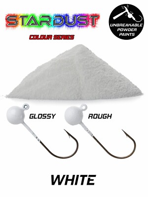 Stardust Plastic Coating Powder for Fishing Weights Color: White-image