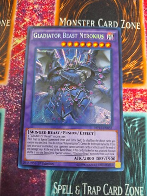 Yu-Gi-Oh! Gladiator Beast Nerokius MP15-EN051 Secret Rare 1st Edition Near Mint-image