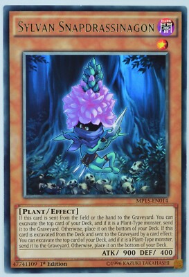 Yugioh Sylvan Snapdrassinagon MP15-EN014 Rare 1st Edition-image