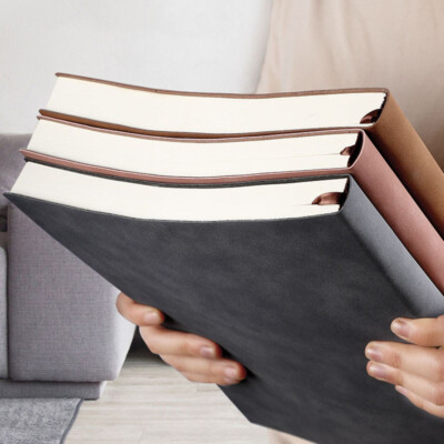 Thick PU Leather Journal A4 Notebook Lined/Blank Paper Writing Diary 416 Pages-image
