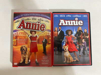 Annie DVDs, 2004 Special Anniversary Edition  And 2015 Annie.-image
