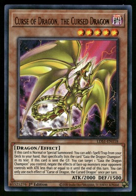 Yugioh! Curse of Dragon, the Cursed Dragon ROTD-EN002 1st Ed-image