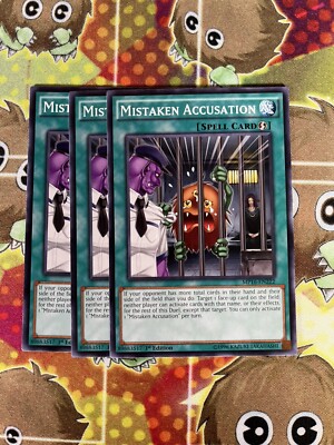 Yugioh Mistaken Accusation MP16-EN222 Playset-image