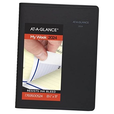  2024 Weekly & Monthly Planner, QuickNotes, 8-1/4