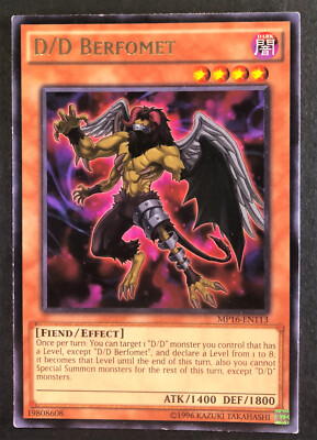 YUGIOH D/D Berfomet MP16-EN113 Rare Unlimited Edition LP-image