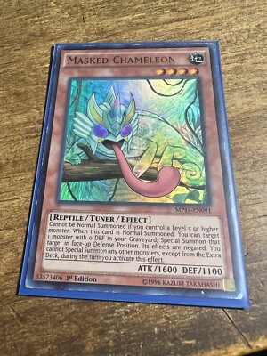 1x (EX) Masked Chameleon - MP14-EN091 - Ultra Rare - 1st Edition  YuGiOh-image