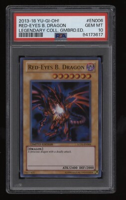 2013 YU-GI-OH! Red-Eyes Black Dragon Limited PSA 10 Legendary Collection #EN006-image