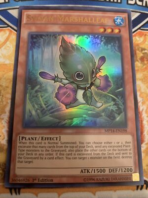 YUGIOH Sylvan Marshalleaf  MP14-EN198 1ST EDITION NEVER PLAYED!-image