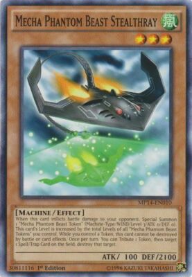 Mecha Phantom Beast Stealthray - MP14-EN010 - Common - 1st Edition x3 - Near Min-image