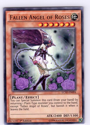Yu-Gi-Oh TCG Fallen Angel Of Roses LC5D-EN094 1st Edition Ultra Rare Card LP-NM-image