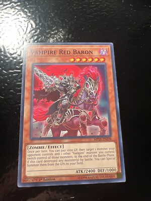 Vampire Red Baron MP19-EN238 2019 Gold Sarcophagus Tin Mega Pack 1st Edition-image