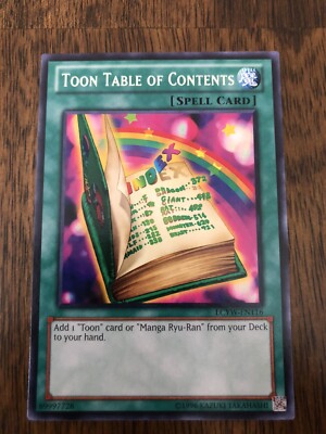 Yu-Gi-Oh! TCG Toon Table of Contents Legendary Collection 3: Yugi's World NM-image