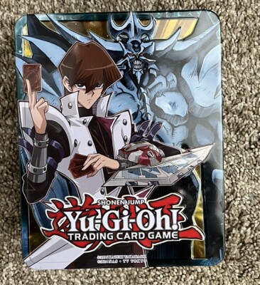 Yu-gi-oh! 2016 Mega Tin Kaiba and Obelisk Edition VGC EMPTY Great Storage Tin-image