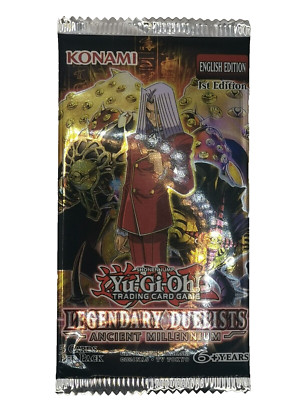 Yugioh Legendary Duelists Ancient Millennium 1st Edition ENGLISH Booster Pack-image