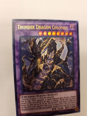 Thunder Dragon Colossus MP19-EN183 2019 Gold Sarcophagus Tin Mega Pack 1st...-image