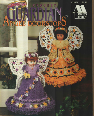 NEW GUARDIAN ANGEL DOORSTOPS 5 DOLL DESIGNS ANNIE'S ATTIC CROCHET PATTERN BOOK-image