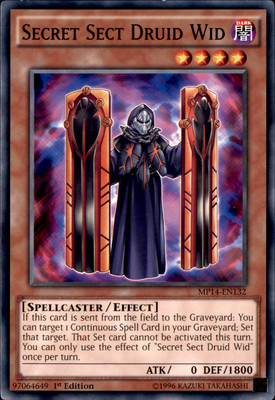 1st Ed Secret Sect Druid Wid MP14-EN132 Yugioh-image