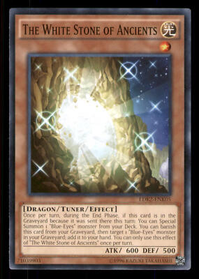 Yugioh The White Stone of Ancients #LDK2-ENK05 Legendary Decks II LP-image