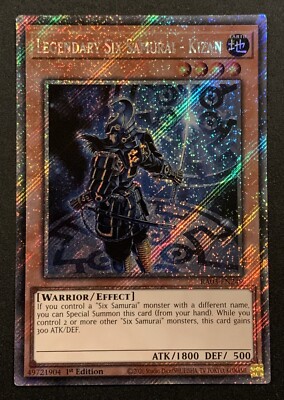 Legendary Six Samurai - Kizan - RA03-EN249 - Platimun Secret Rare - 1st - YuGiOh-image
