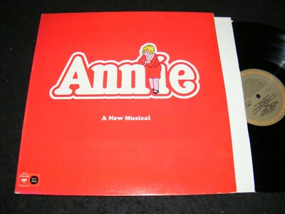 ANNIE A New Musical COLUMBIA Broadway Cast Quadraphonic Compatible 1977 LP Clean-image