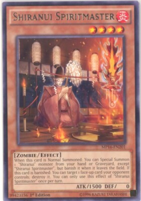 Yu-Gi-Oh Card - MP16-EN201 - SHIRANUI SPIRITMASTER (rare) - NM/Mint-image