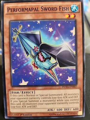 Performapal Sword Fish - 1st Edition - Yugioh Water Monster - Vintage-image
