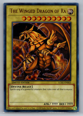 Yu-Gi-Oh The Winged Dragon of Ra Ultra Rare LC01-EN003 25th Anniversary NM 002-image