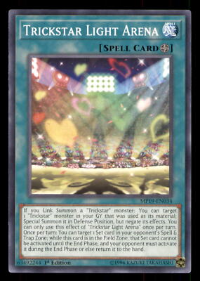 Yugioh Trickstar Light Arena #MP19-EN034 2019 Gold Sarcophagus Tin Mega Pack LP-image