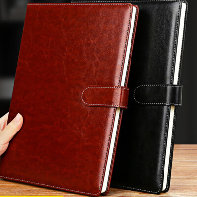PU Leather Business Journal A4 Notebook Lined Paper Writing Diary 228 Pages-image