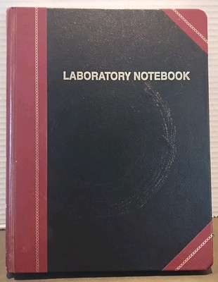 Laboratory Notebook - The Bootum & Pease Thread Sewn Bound Canada Made 312 Pages-image